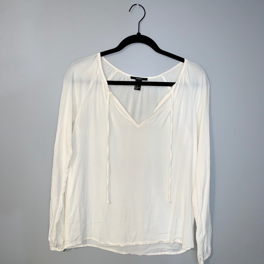White Peasant Top